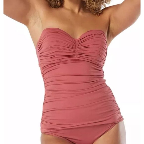 Coco Reef PerfectionFit Red Tankini Swim Top Adjustable Underwire Support 38C - Picture 3 of 11